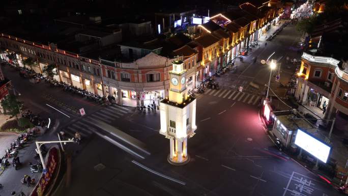 泉州西街钟楼夜景