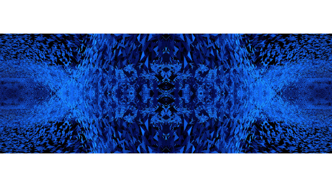 【宽屏时尚背景】蓝色碎片虚拟粒子光影镜像