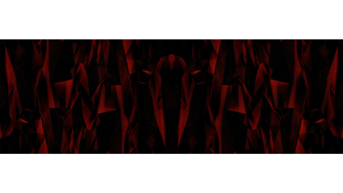 【宽屏时尚背景】棱镜几何炫酷红黑碎片空间