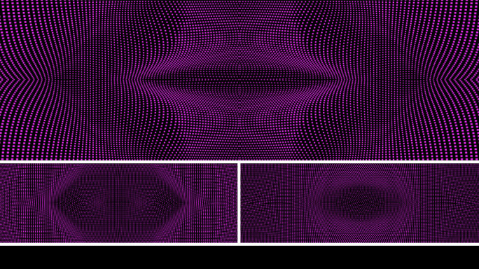 【宽屏时尚背景】粉紫炫酷矩阵方点立体图形