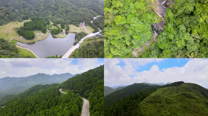 玉林大容山森林公园景区航拍素材合集