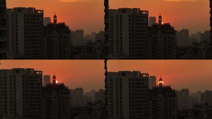 广州太阳日落黄昏