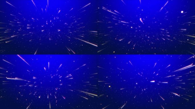 【4K】蓝色粒子线条背景视频
