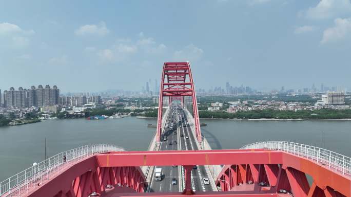 广州沙溪大桥航拍