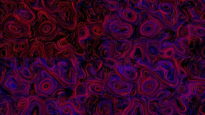 彩色抽象线条漩涡图案背景，梵高风格
