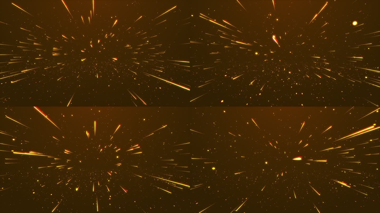 【4K】金色粒子线条背景视频