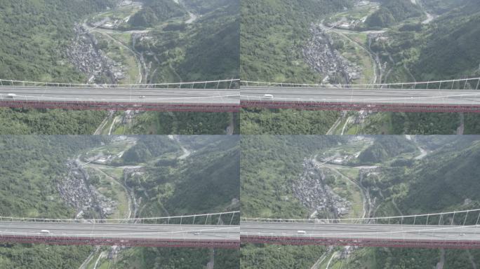 湖南湘西矮寨大桥4K航拍（log未调色）
