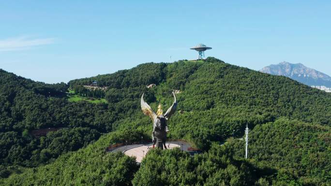 航拍大连开发区童牛岭景区