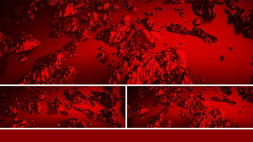 【宽屏时尚背景】红黑旋转世界山形地貌虚拟