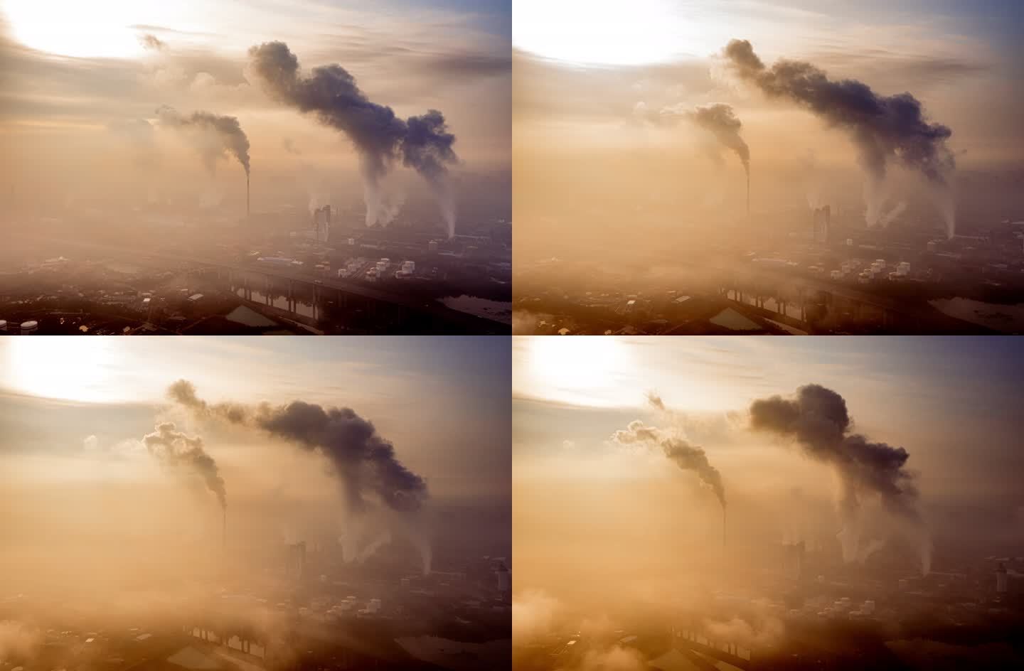 工业废气排放污染大气污染视频