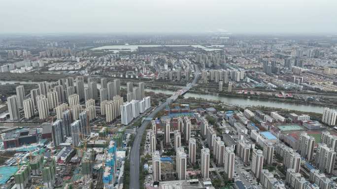 聊城 开发区 高新区 疫情 航拍 街道