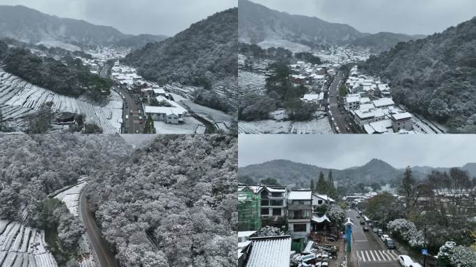 杭州梅家坞雪景