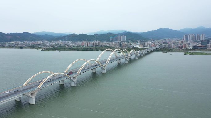 潮州韩江大桥航拍