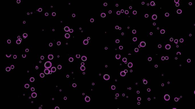 气泡 粉色气泡上升泡泡 4K透明气泡