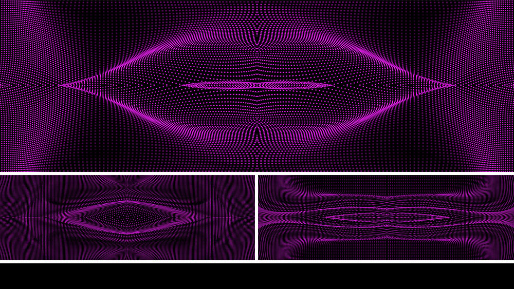 【宽屏时尚背景】粉紫炫酷矩阵方点立体菱形