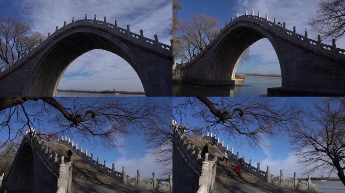 颐和园玉带桥延时摄影移动摄影全方位合集