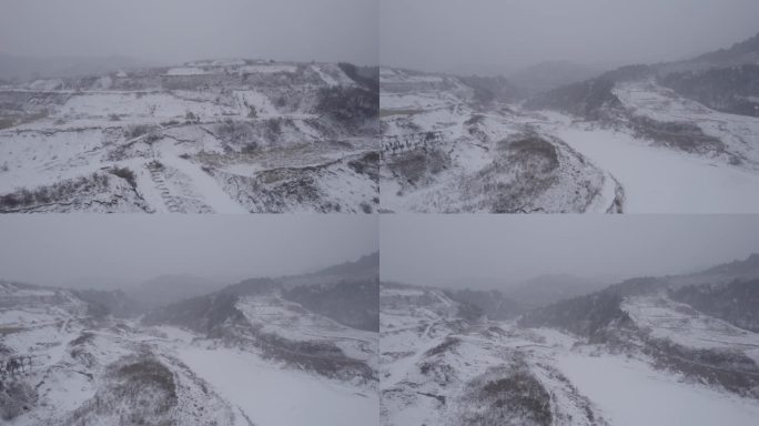 平凡的世界陕北雪景梯田雪景2