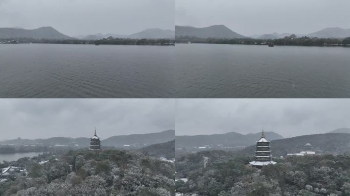 西湖雪景