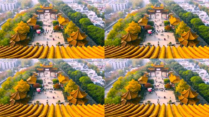 延时武汉黄鹤楼武汉航拍武汉宣传武汉疫情