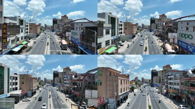 航拍揭阳惠来县溪西镇隆江镇