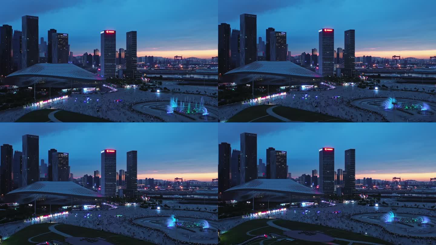 大连东港商务区夜景