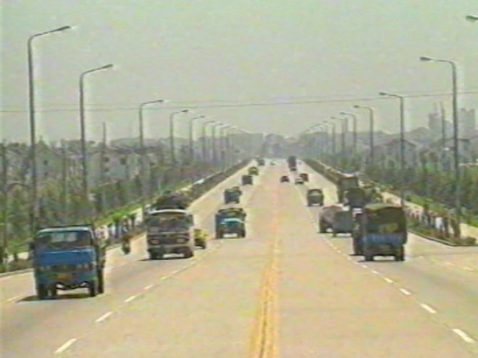 九十年代城市道路规划建设空镜改革开放
