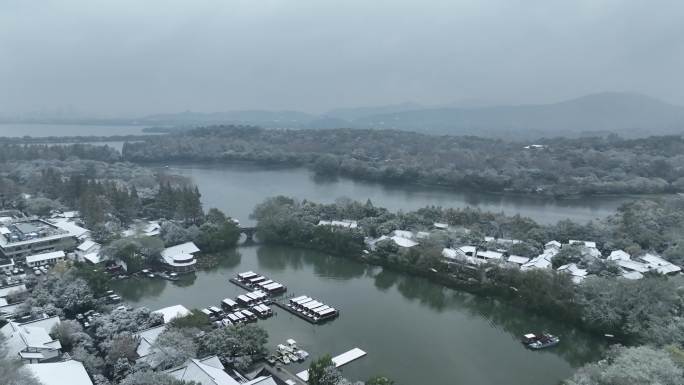 西湖雪景