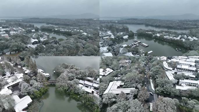 西湖雪景