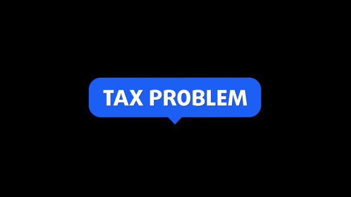 税收问题税务问题蓝色聊天气泡弹窗对话框