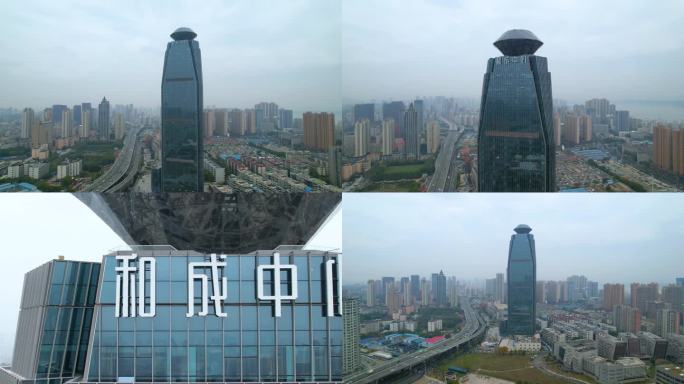 【4K】武汉和成中心钻石玻璃大厦