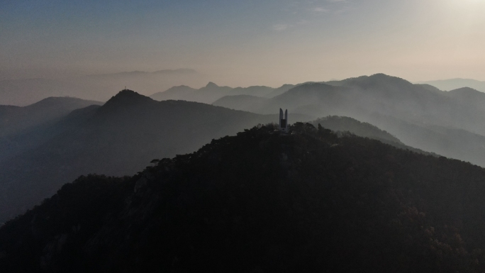 航拍沂蒙山孟良崮