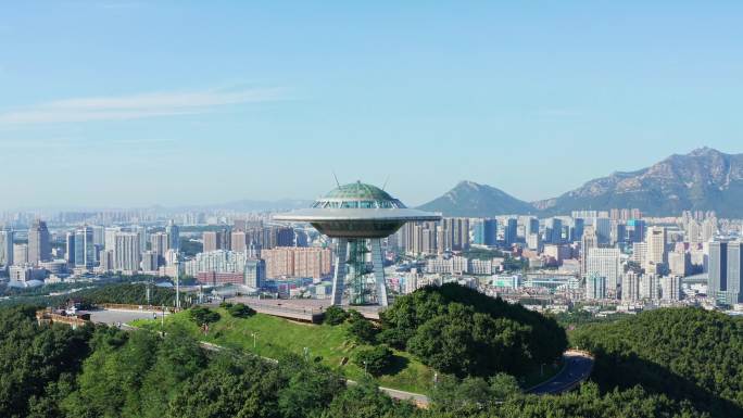 航拍大连童牛岭景区