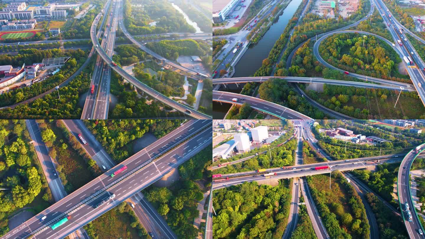 杭州钱塘新区下沙立交桥绕城高速延时