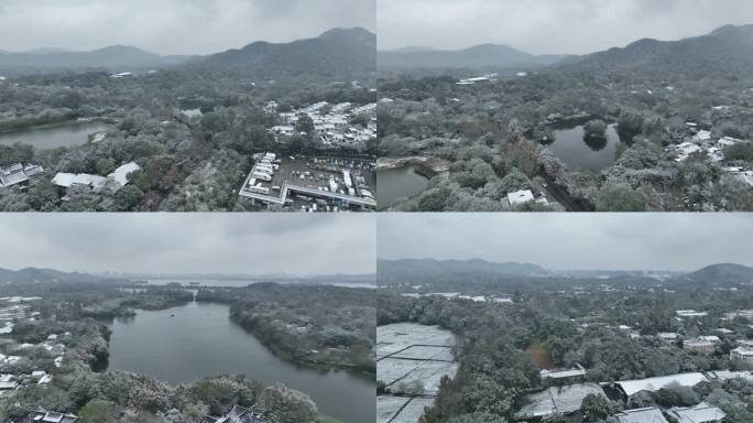 西湖茅家埠雪景