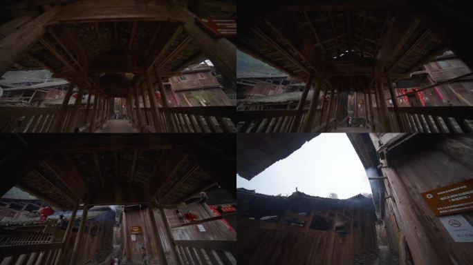 贵州少数民族村寨的木桥