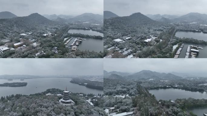 西湖雪景