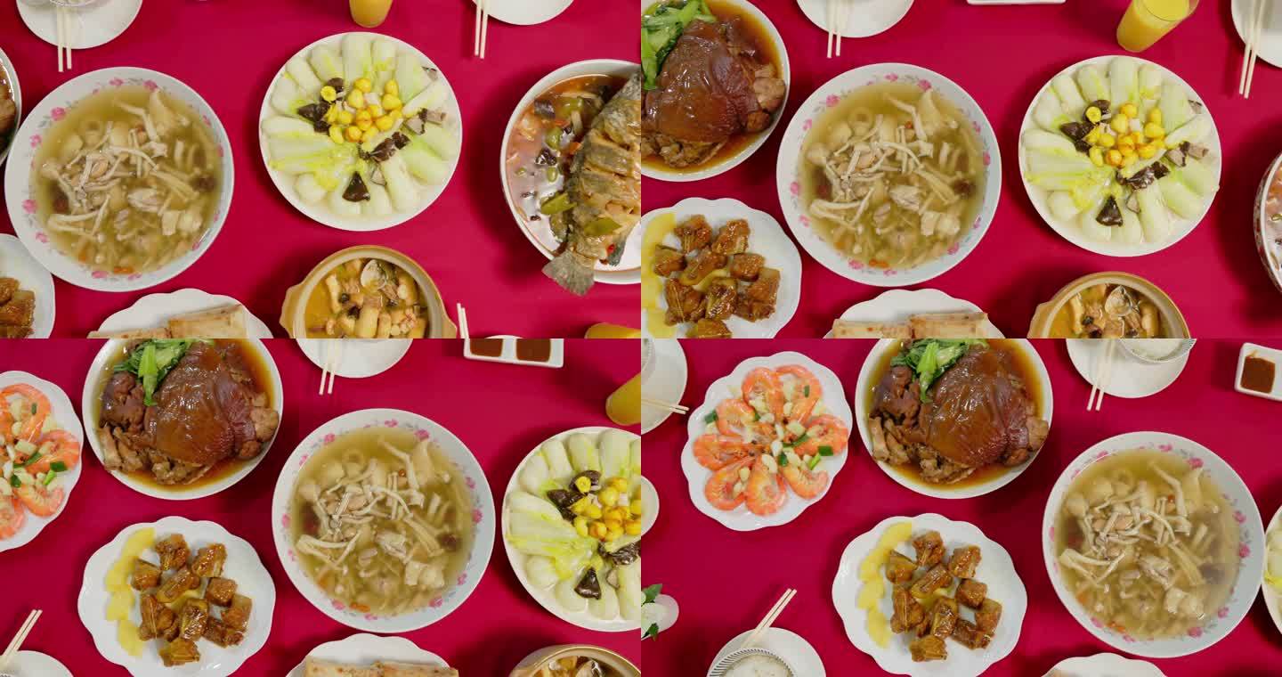 中国新年菜肴中国新年菜肴餐桌