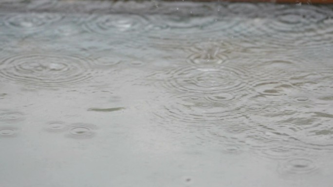 强暴雨下雨天梅雨季节城市积水
