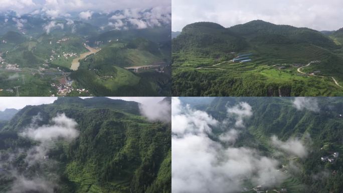 大山山峰蓝天白云山脉山区天空