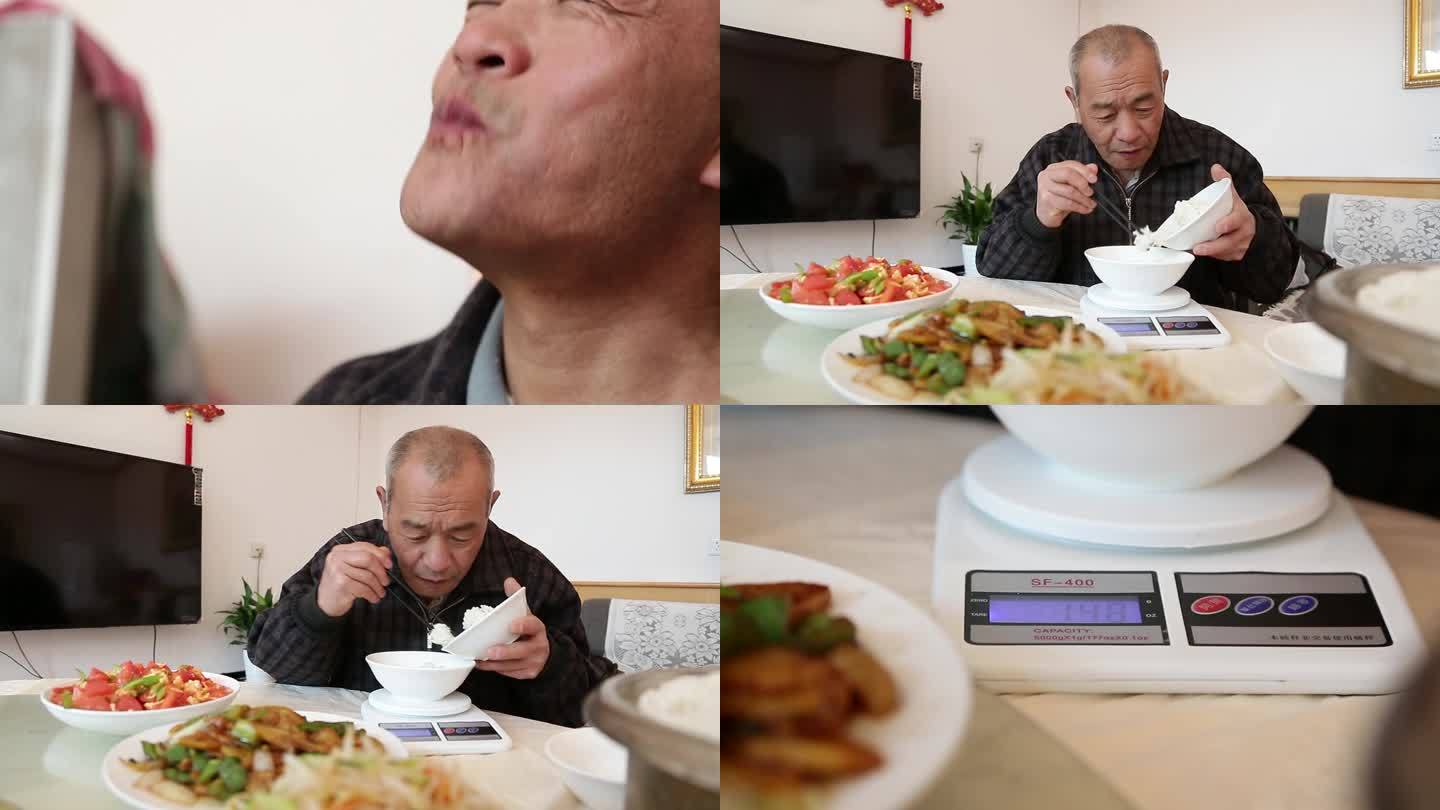 糖尿病人称量米饭康复后吃水果梨