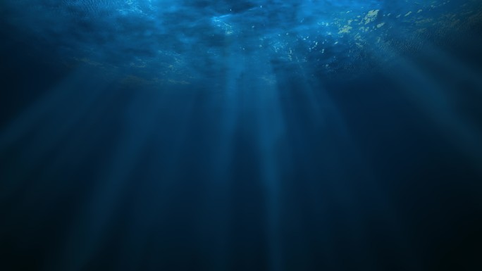 海底阳光 水下阳光 4K
