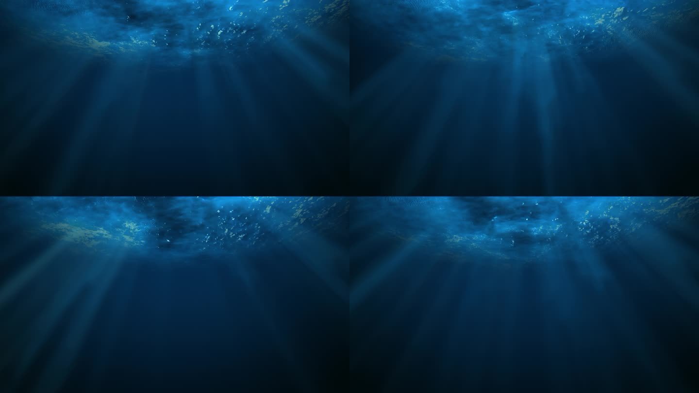 海底阳光 水下阳光 4K