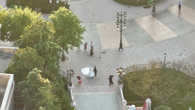 4K原素材-上海迪士尼拍摄婚纱
