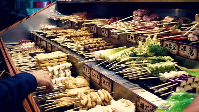 传统台湾街头美食。
