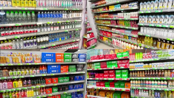 超市商品摆放空镜头