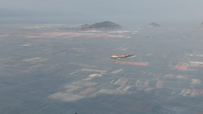 原创 航拍福州市连江县奇达村鲍鱼养殖