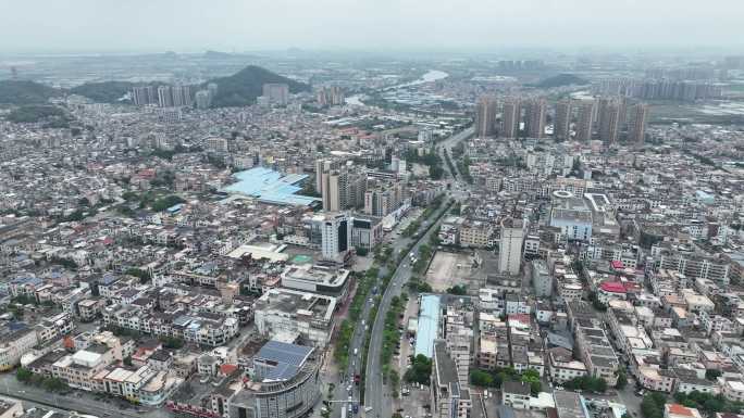 中山市黄圃凯隆城城市风景大气航拍4K