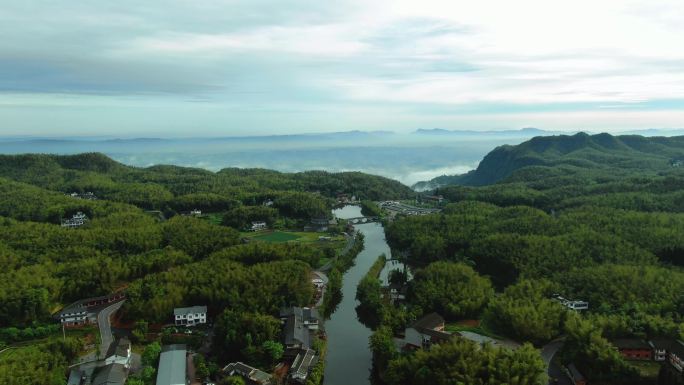 四川蜀南竹海 航拍