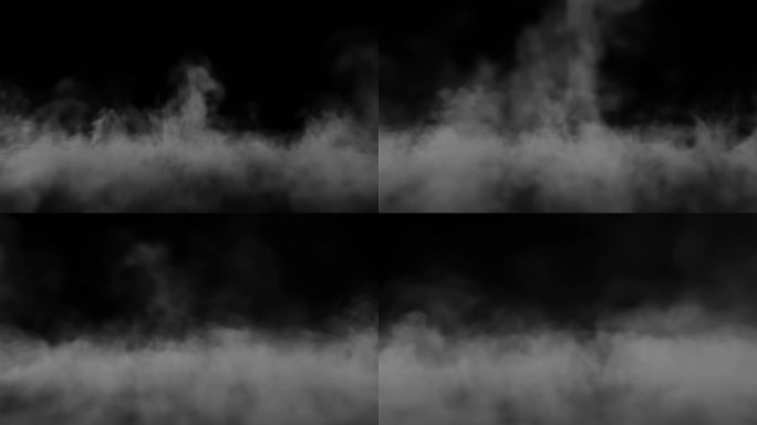 烟雾-前  大面积云烟雾 4K