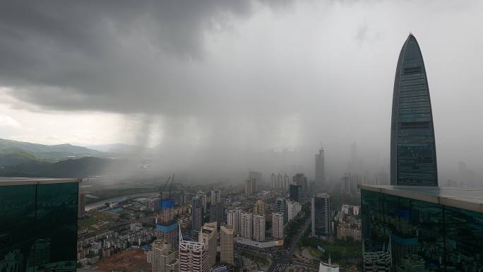 深圳暴雨延时摄影